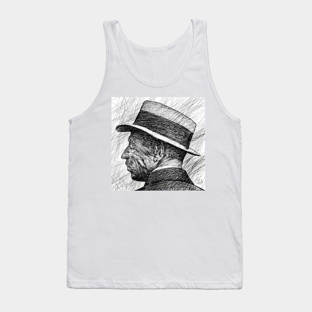 RAINER MARIA RILKE pencil portrait .1 Tank Top by lautir